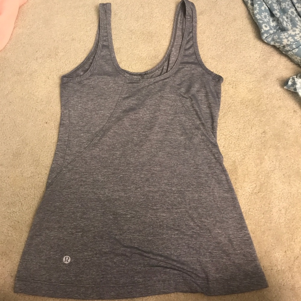 lululemon silver tank top